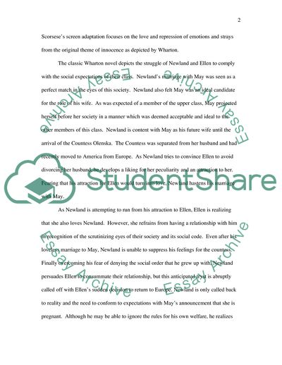 The Age of Innocence by Edith Wharton and Martin Scorsese