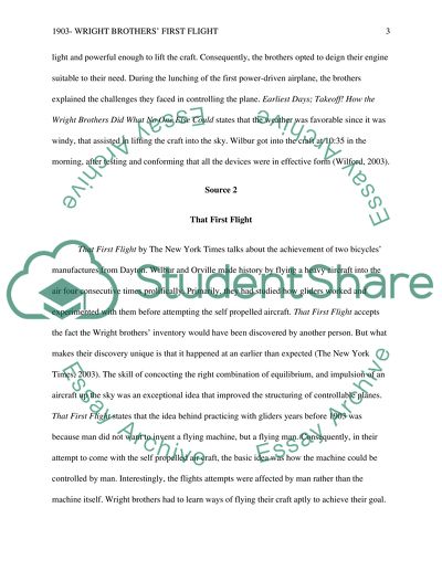 1903 - Wright Brothers First Flight