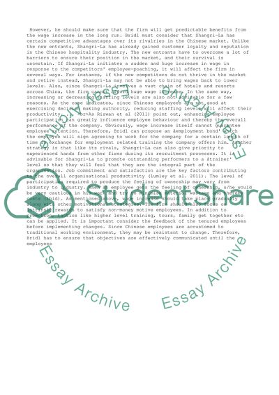 Shangri La Case Study