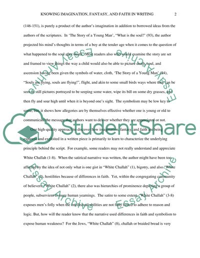 Knowing Imagination, Fantasy and Faith in