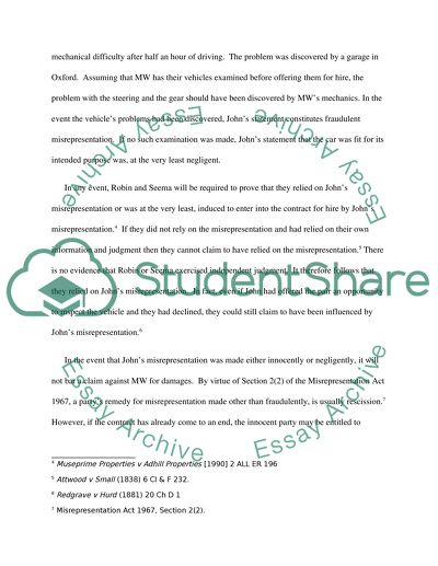 Consumer and the Law