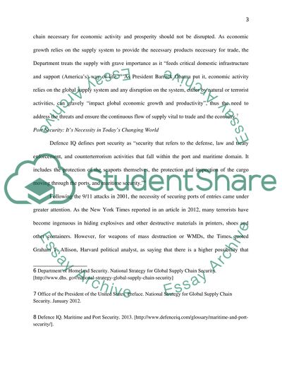 Port Security Initiatives