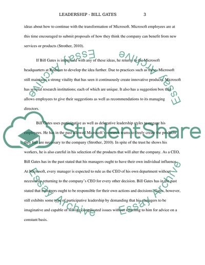 Leadership - Bill Gates