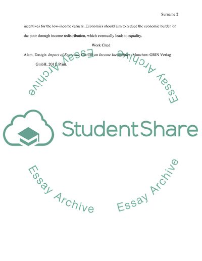 Income Inequality and Economic Growth