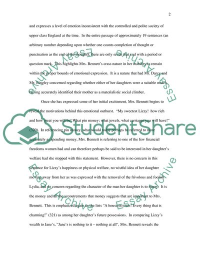 A Mothers Love in Pride and Prejudice by Jane Austen