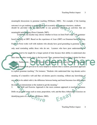 Grammar Teaching Aspects