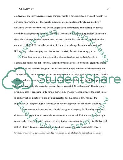 The Idea that Schools Kill Creativity