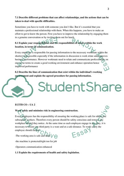 Effective Working Relationships in Engineering Construction