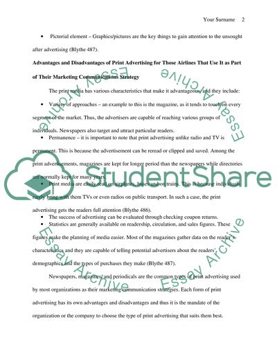 Airline Marketing and Advertising