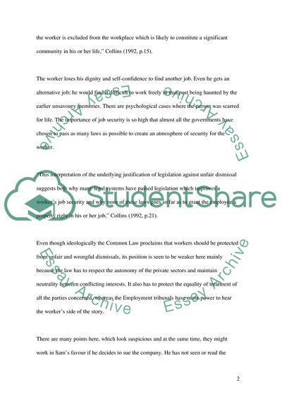 Characteristics of Sam as an Employee