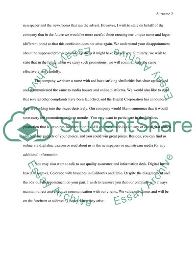 Claim Response Letter Delivering Negative News