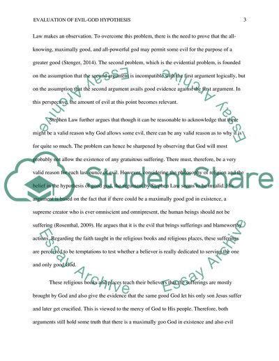 Evaluation of the Evil-god Hypothesis