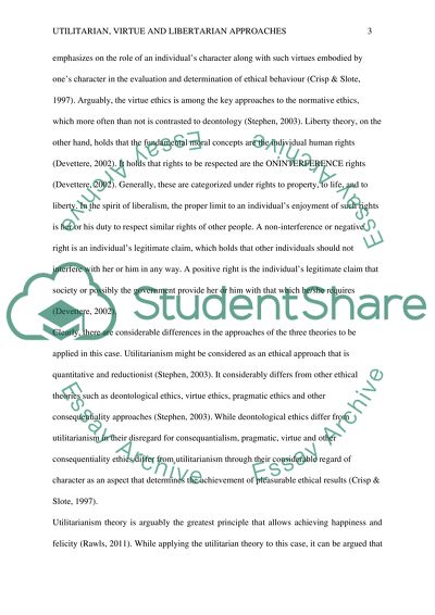 Utilitarian, Virtue and Libertarian Approaches to Conjoined Twins