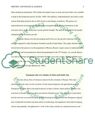 History and Political Science