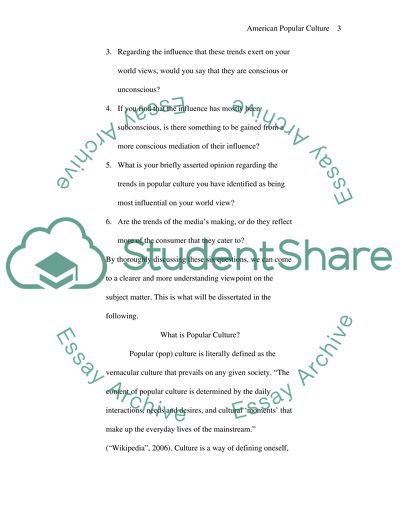 American Popular Culture