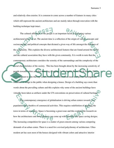 Zeitgeist and Architecture