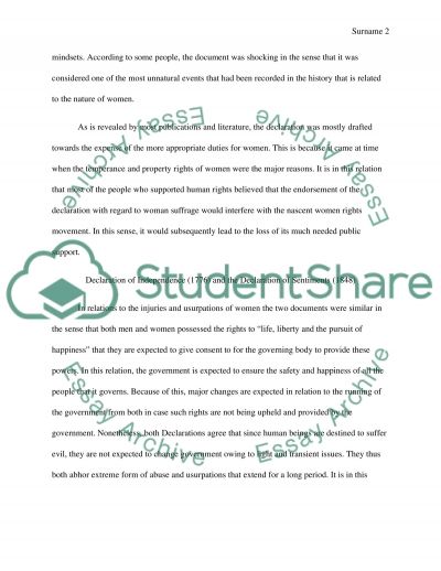 Declaration of independence essay