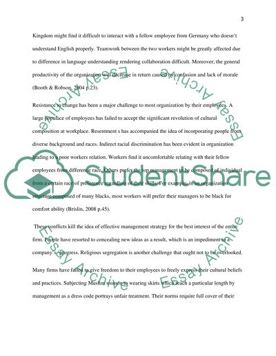 Challenge of Leading a Diverse Workforce