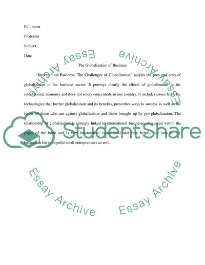 Summary international business