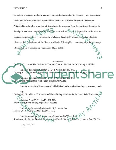 Analysis of Hepatitis B in Philadelphia