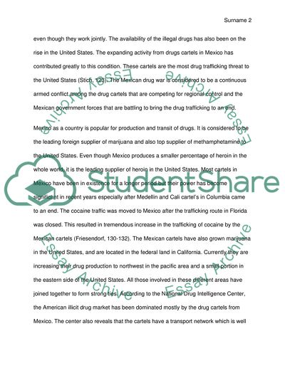 Drug Cartels and the US Involvement