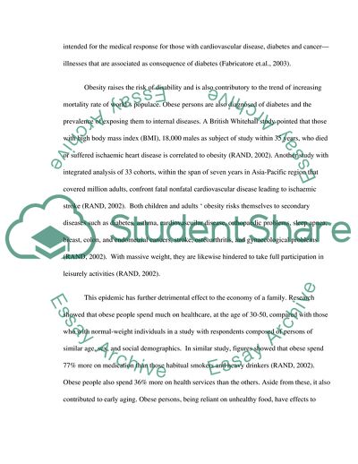 Obesity is Unhealthy