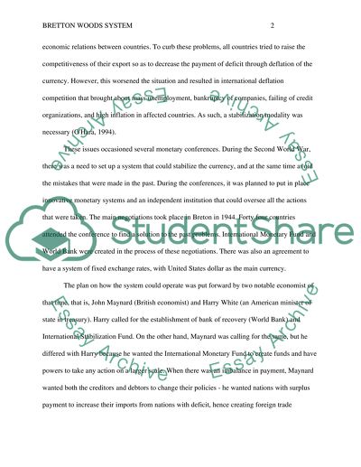 The Rise of the Global Economy Following Second World War