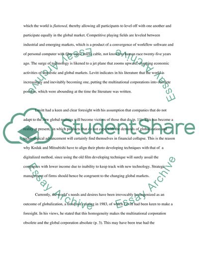 Globalization and Changing Market Trends