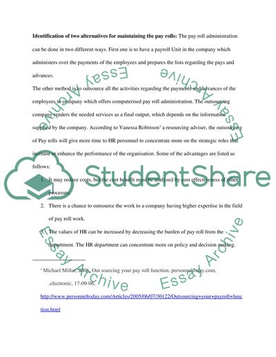 In House Payroll or Outsourcing Payroll