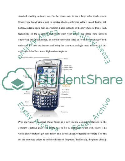 Palm Treo for Management Information Systems