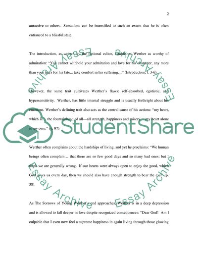 The Sorrows of Young Werther