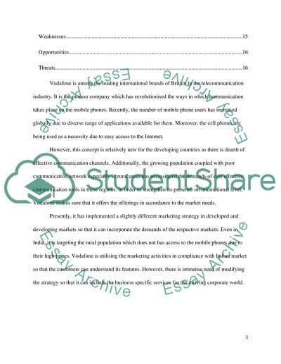 Vodafone Mobile Network in India