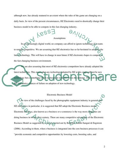 Use of IT in Photographic Equipment Industry