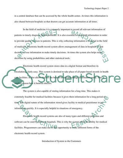 Electronic Health Record System