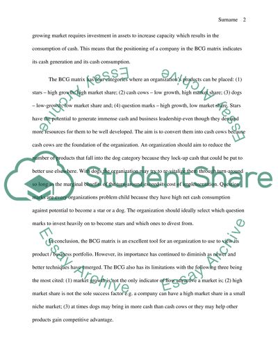 BCG Matrix and Marketing Strategy