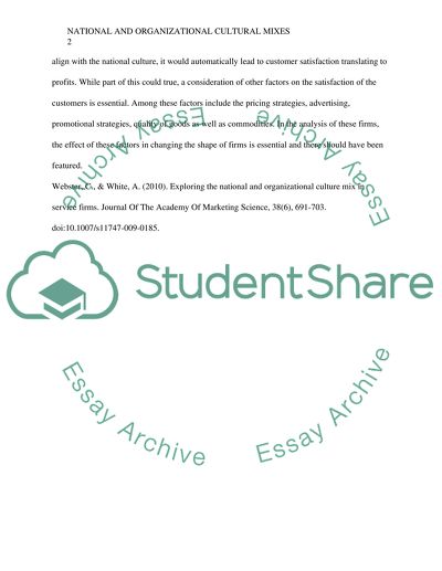 Stephen Topic: explore national and organizational cultural mixes