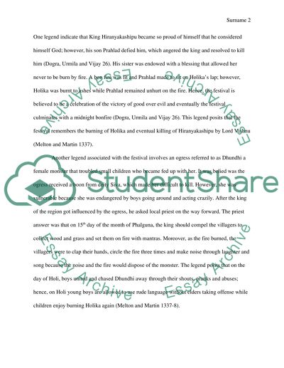 Holi Hindu Festival. The Festival of Colors