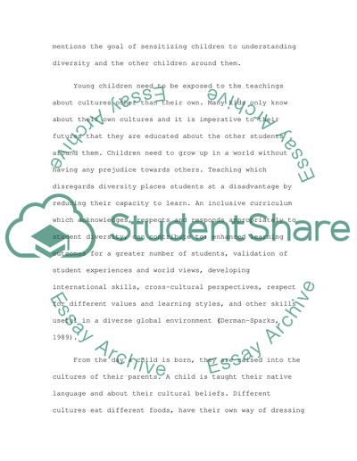 Multi-Cultural Education Incorporation into the Classroom
