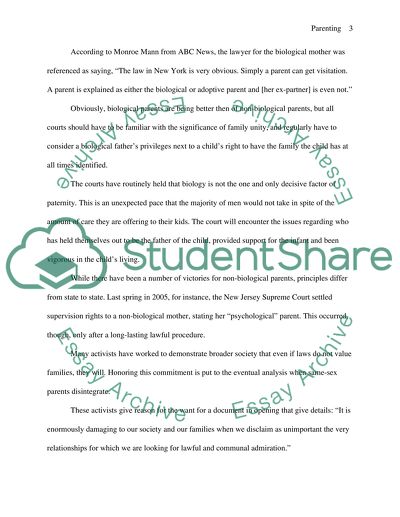 Biological Versus Non Biological Parents