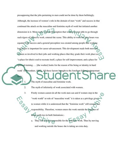 Gender and Work - Masculine or Feminine Work