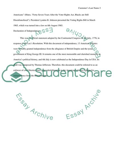 Civil Rights and Civil Liberties