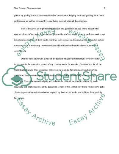 The Finland Phenomenon