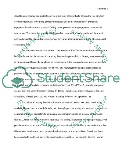 New Consumerism of the 1920s