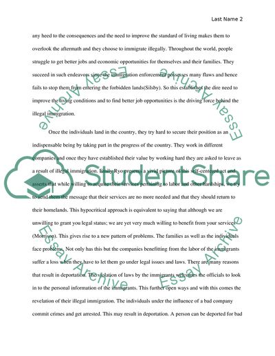 Deportation as a Disturbing Solution for Illegal Migration