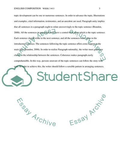 Characteristics of Paragraph