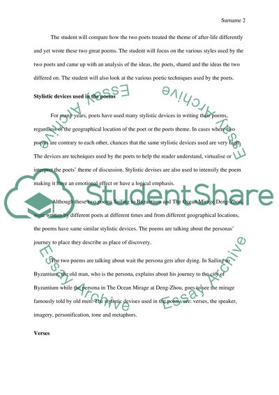 After-Life Phenomenon in Two Poems