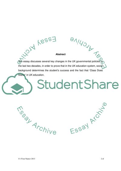 Class Does Matter: Social Background Determines Success of Pupils