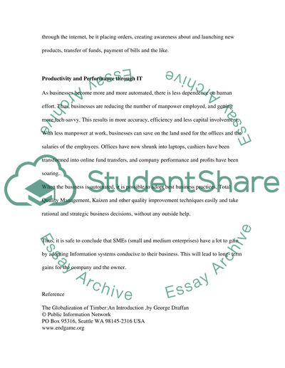 Harnessing information technology - the key to successful businesses