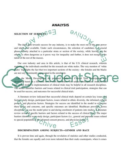 Clinical Research and Trials