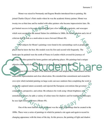 Claude Monet Painting The Regatta at Sainte-Adresse